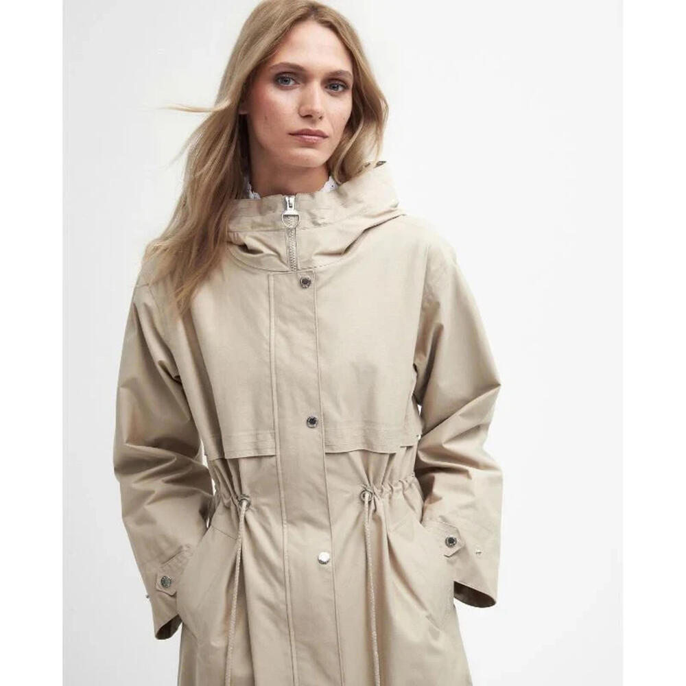 NEW, Barbour Lavender Ladies Waterproof Jacket - Beige Size 14 #C4489 - Picture 5 of 15
